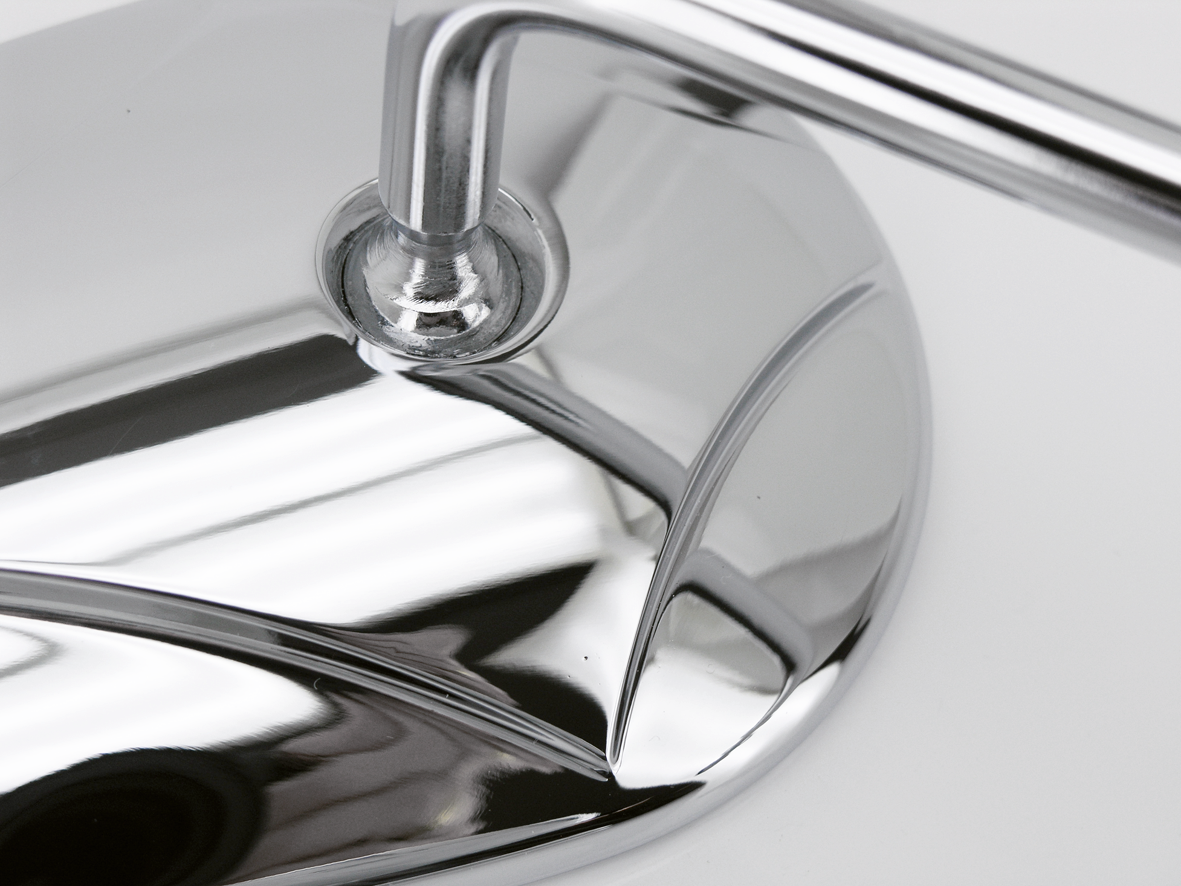 Gzp Chrome Diamondback Mirror Right Stee Mirror & Component Zodiac