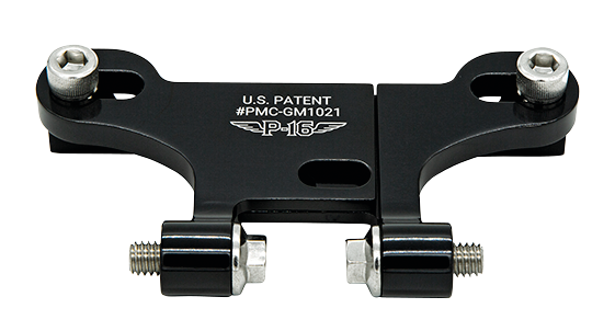 P16 Risers Gauge Mount, Black Gauge Mount P16 Powerplant Motorcycle Co.