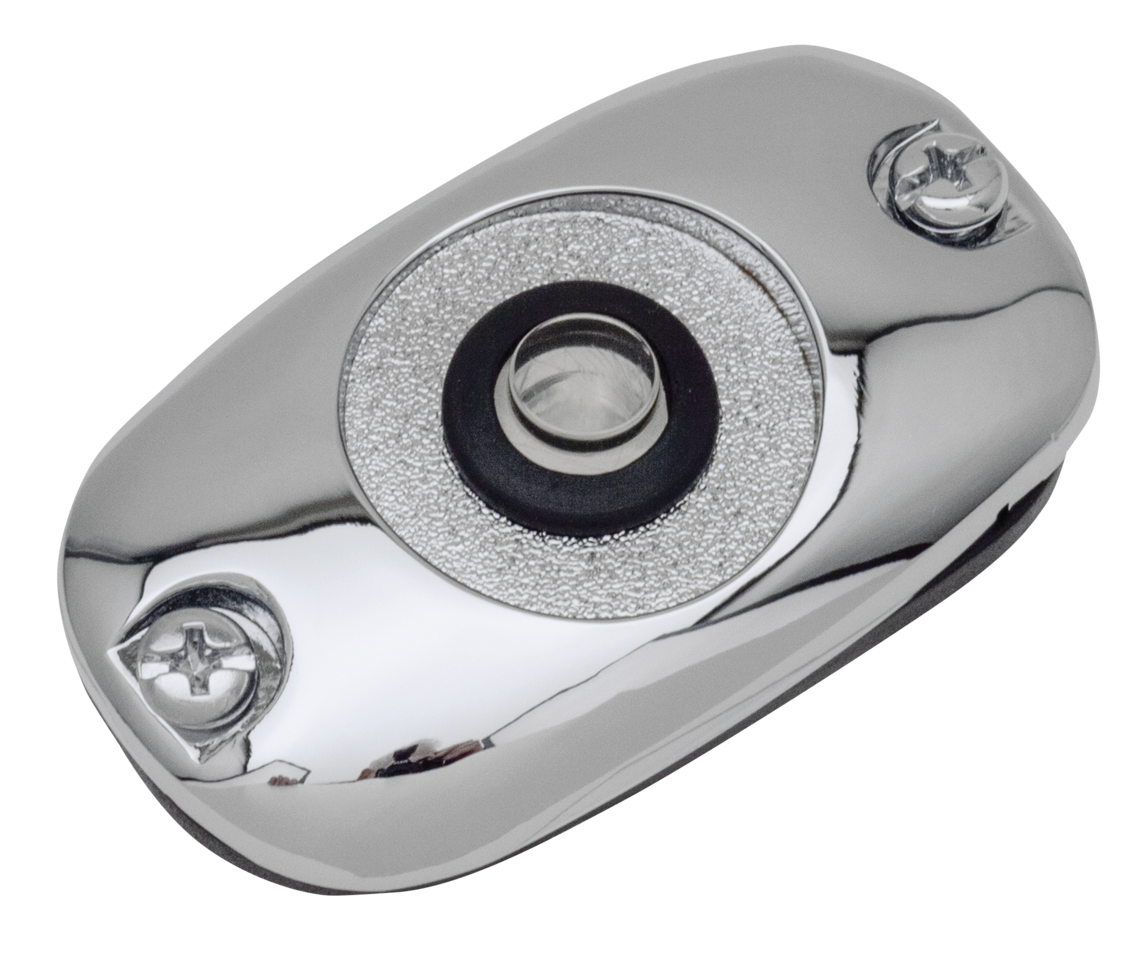 Gzp Chr M/C Cover W/Glass+ Seal +Screws Rear Brake Master Cylinder Cover Zodiac Default Title