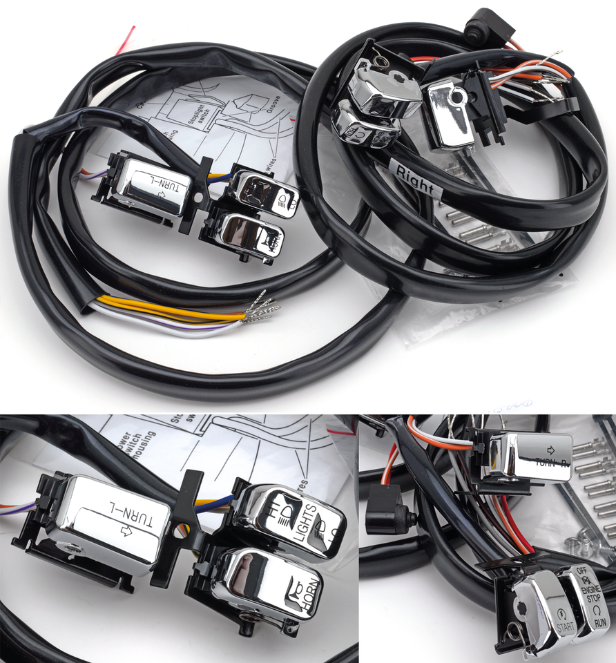 Gzp Chr H/B Switch Kit 96 06 Int.Symbols Handlebar Controls Zodiac Default Title