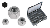 Ass. Tray Nylon Insert Hex Nuts Chrome Hardware & Fastener Midwest Acorn Nut Company Default Title