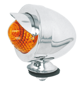 Amber Bullet Light W/Visor, Eu Approved Turn Signal Zodiac Default Title