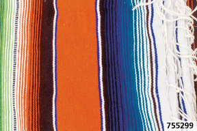 Mexican Blanket Serape Orange Indispensables Texas Leather