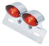 Gzp Dual Mini Cateye Taillight W/License Custom Taillights Zodiac Default Title