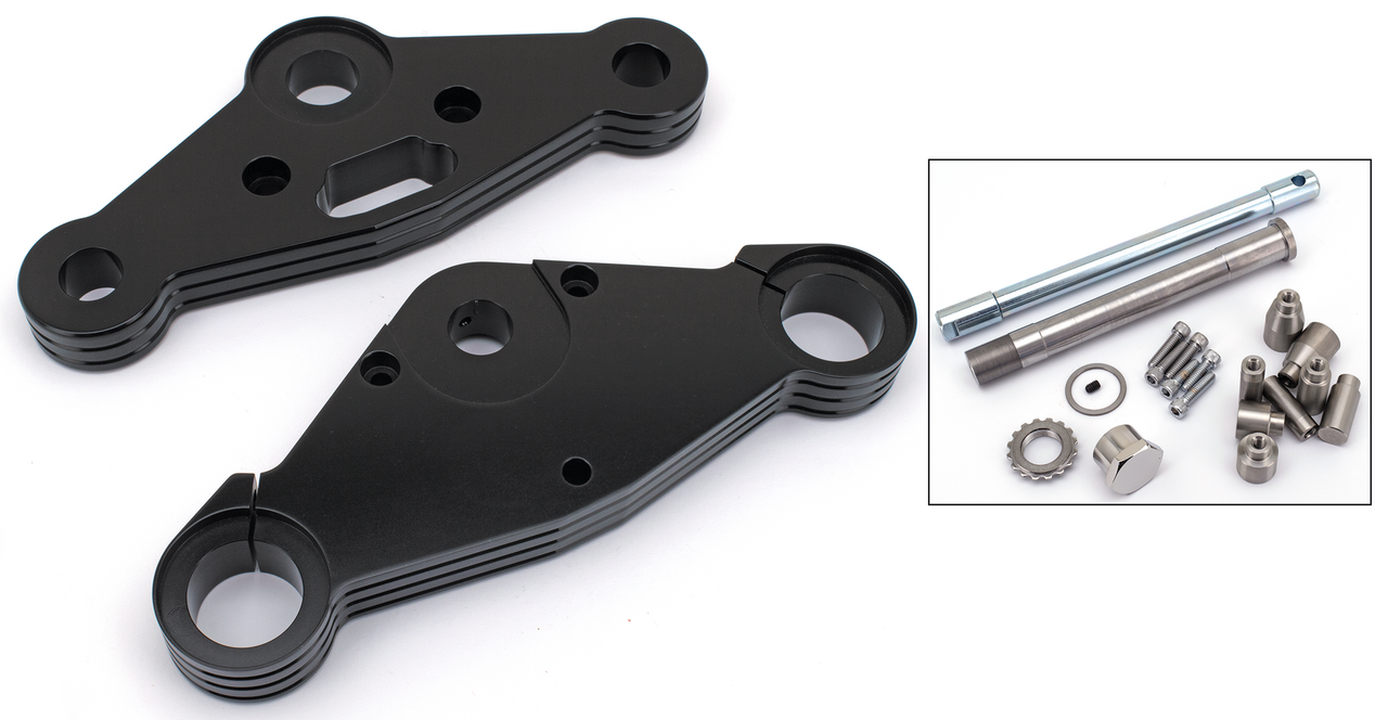 Black Anodized Bubba Triple Trees 0dg Triple Tree Kit Zodiac Default Title