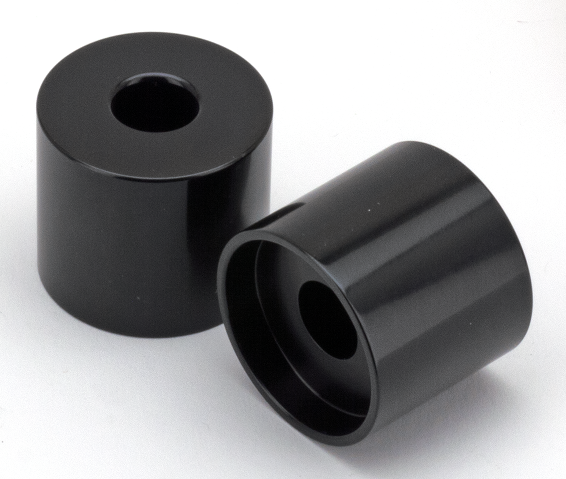 Gzp Blk 1" Straight Riser Extension 1.25 Handlebar Risers Zodiac Default Title