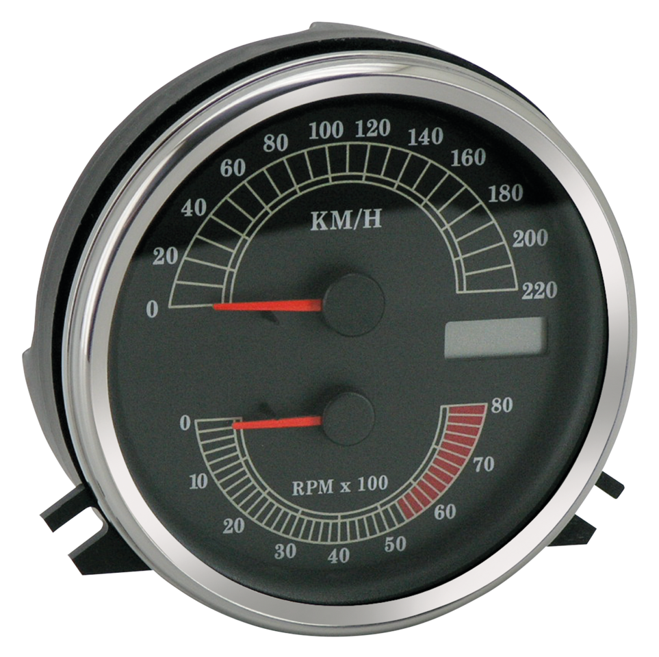 Gzp Black Speedo/Tacho Kit Kmh Speedometer & Tachometer Combo Zodiac
