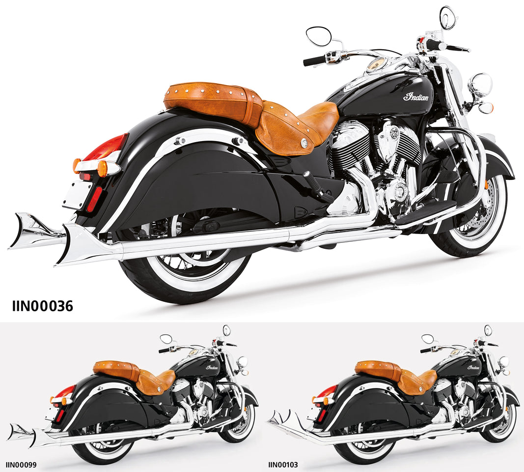 Freedom True Dual W/Sharktail Chr Chief 2-2 Full Exhaust System Freedom Performance Exhaust