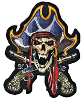 Pirate Captain 6,5" X 5" Patch & Pin Lethal Threat Default Title