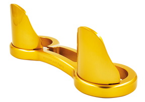 P16 39mm FORK BRACE W/DUST GUARDS Gold P16 Powerplant Motorcycle Co. Default Title