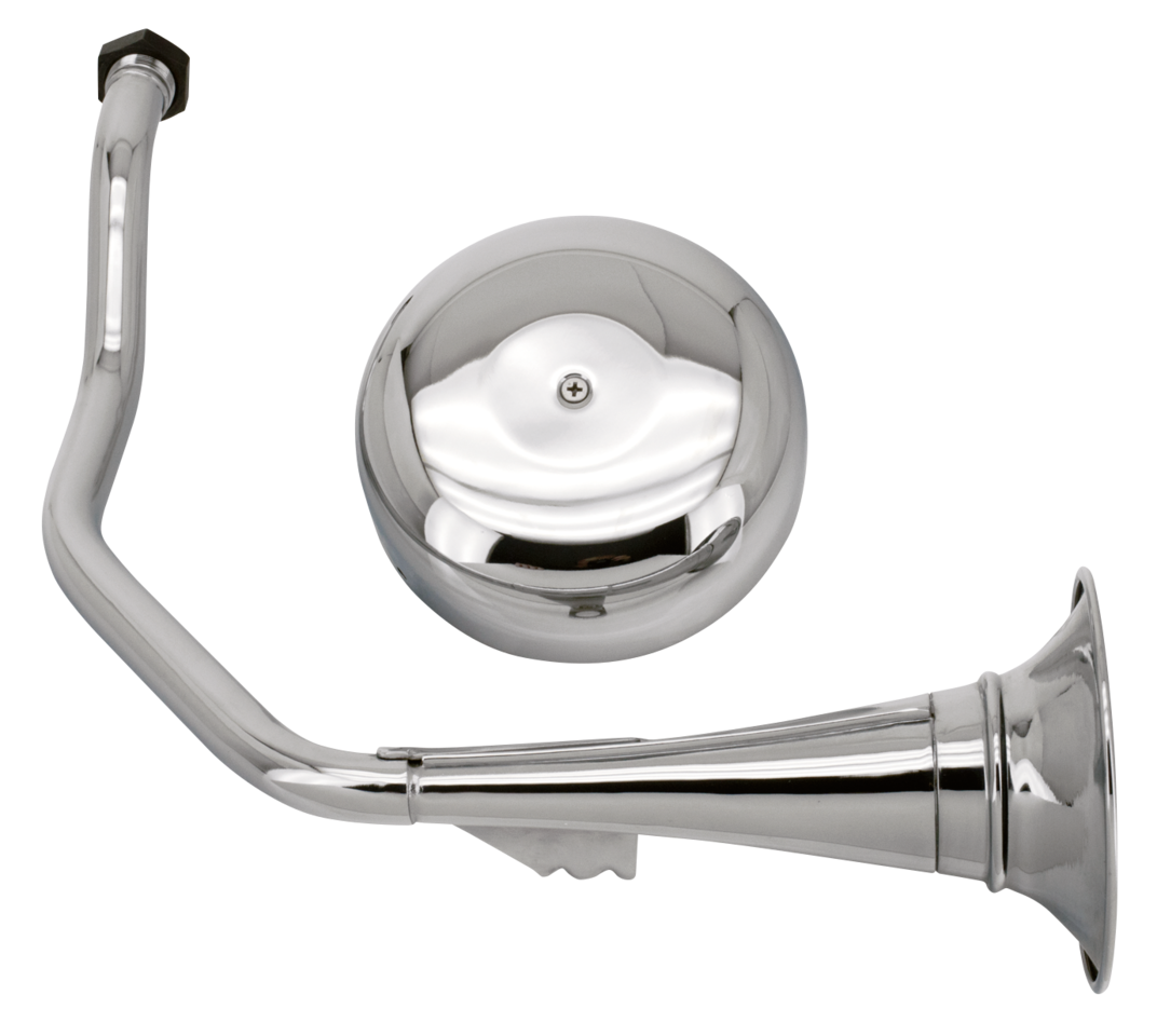 Classic 12 V Trumpet Horn Kit Bt49 84 Horn & Siren V Twin Mfg