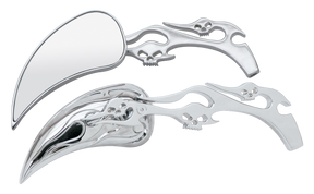 Gzp Meteor Mirrors W/Skull & Flame Stem Mirror & Component Zodiac