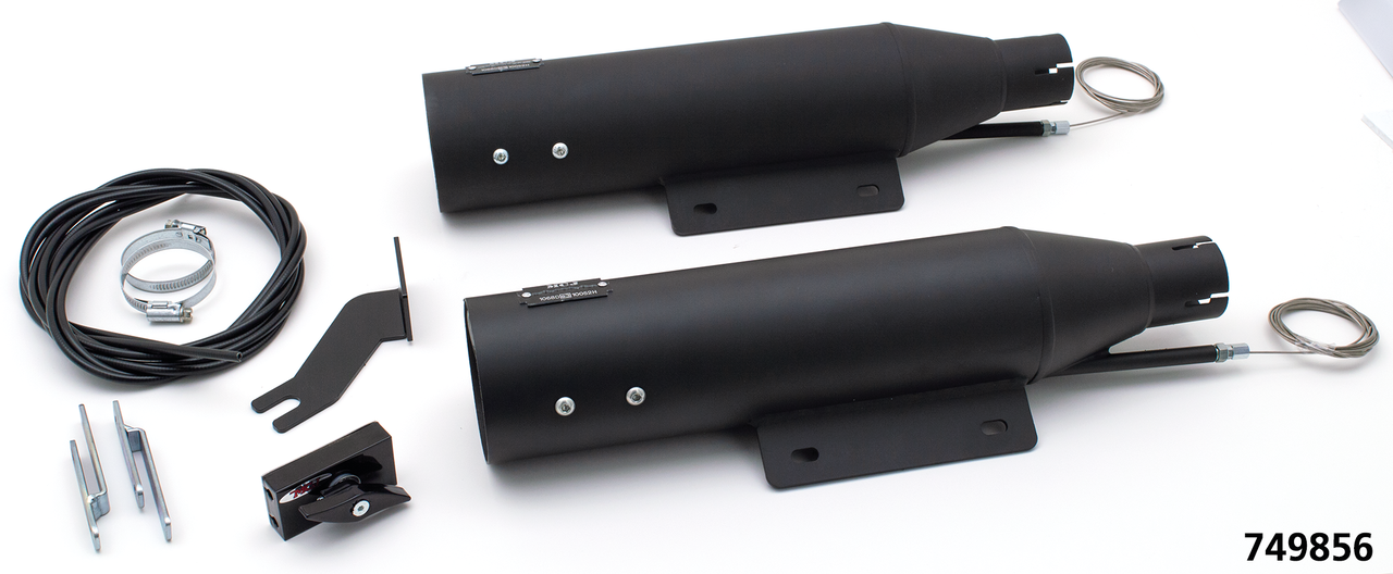 Mcj Race Slip Ons Fxfbs21 24 Black Slip-On & Muffler Mcj Default Title