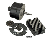 Alternator Conversion Kit 45ci37 73 Blk Charging System Kit V Twin Mfg Default Title
