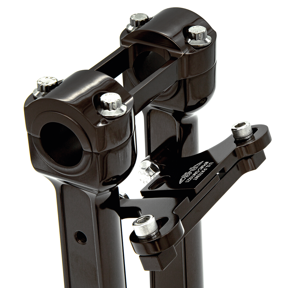P16 Risers Gauge Mount, Black Gauge Mount P16 Powerplant Motorcycle Co.
