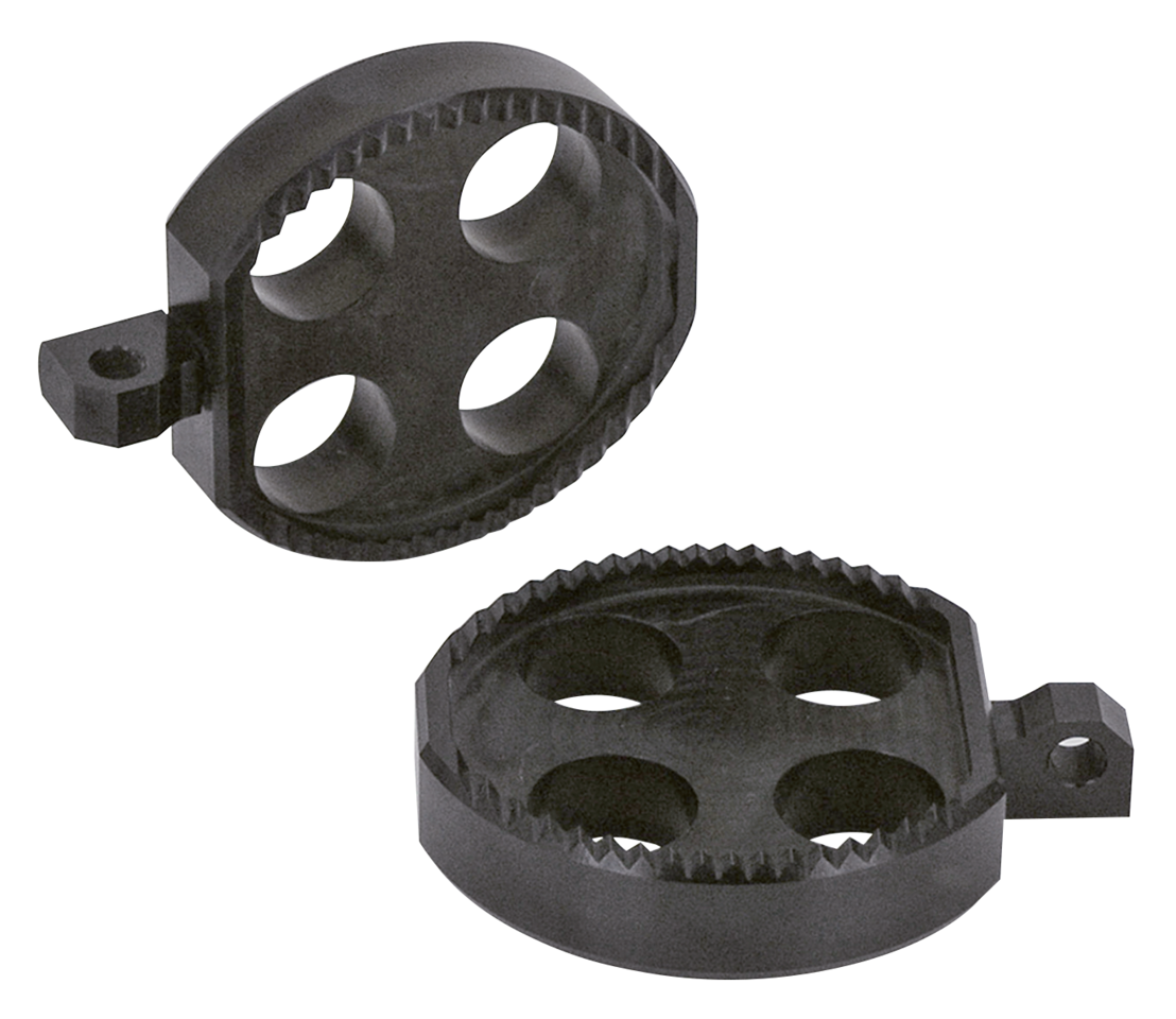Chops76 Round Cross Black Footpegs Foot Peg Chop's 76 Default Title