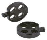 Chops76 Round Cross Black Footpegs Foot Peg Chop's 76 Default Title