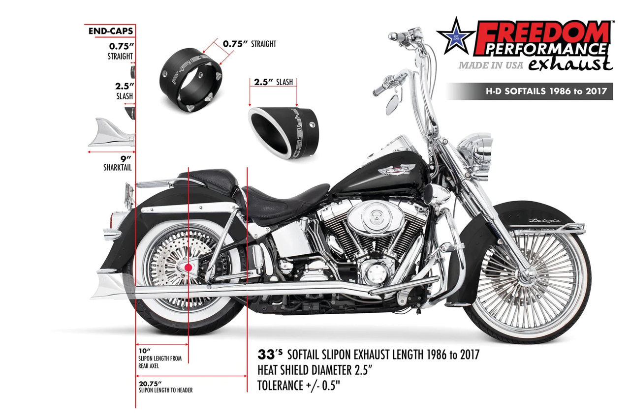 E2 Ev80 F*St97 99 32" Sharktail Dual Chr 2-2 Full Exhaust System Thorcat Exhaust