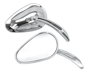 Gzp Chrome Sweeping Teardrop Mirror L Mirror & Component Zodiac