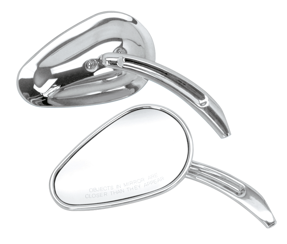 Gzp Chrome Sweeping Teardrop Mirror L Mirror & Component Zodiac