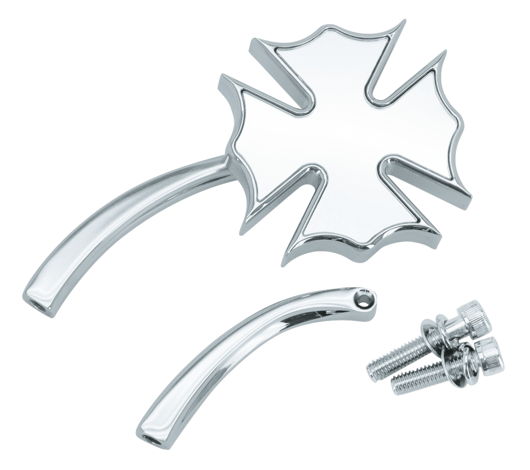 Gzp Chrome Royal Mirror W/Curved Stem Mirror & Component Zodiac Default Title