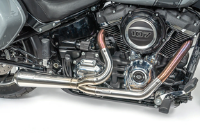 Bd Fighter 2 1 Polished St18 Up E5 2-1 Full Exhaust System Black Duck Parts