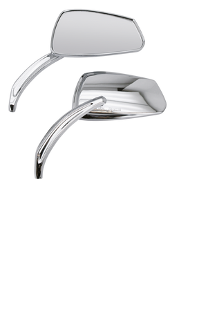 Gzp Chrome Viper Mirror Set W/Forged Ste Mirror & Component Zodiac