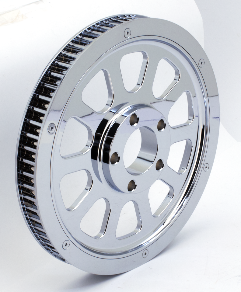 Gzp Chrome 8 Spoke 66 T 1" Belt Sprocket Sprocket & Pulley Zodiac Default Title