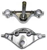 Triple Tree Set 41mm Flh/T84 08 Chrome Triple Tree V Twin Mfg Default Title