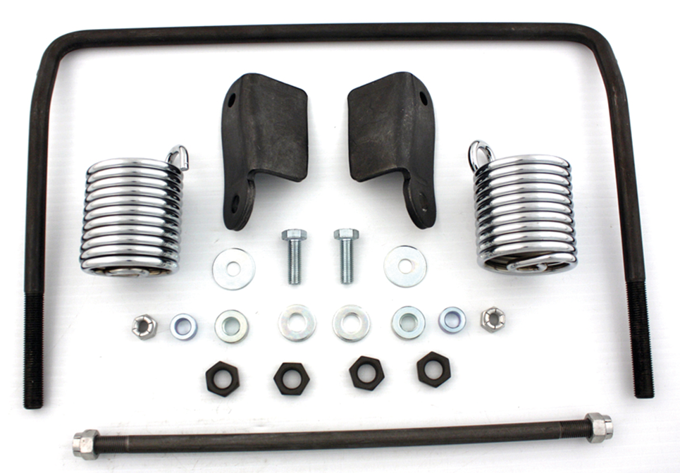 Auxiliary Seat Spring Kit Chrome Fl58 64 Seat Mount Kit V Twin Mfg Default Title