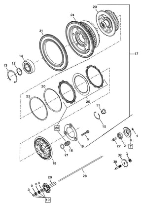 Gzp Clutch Adjusting Jam Nut #7848 W