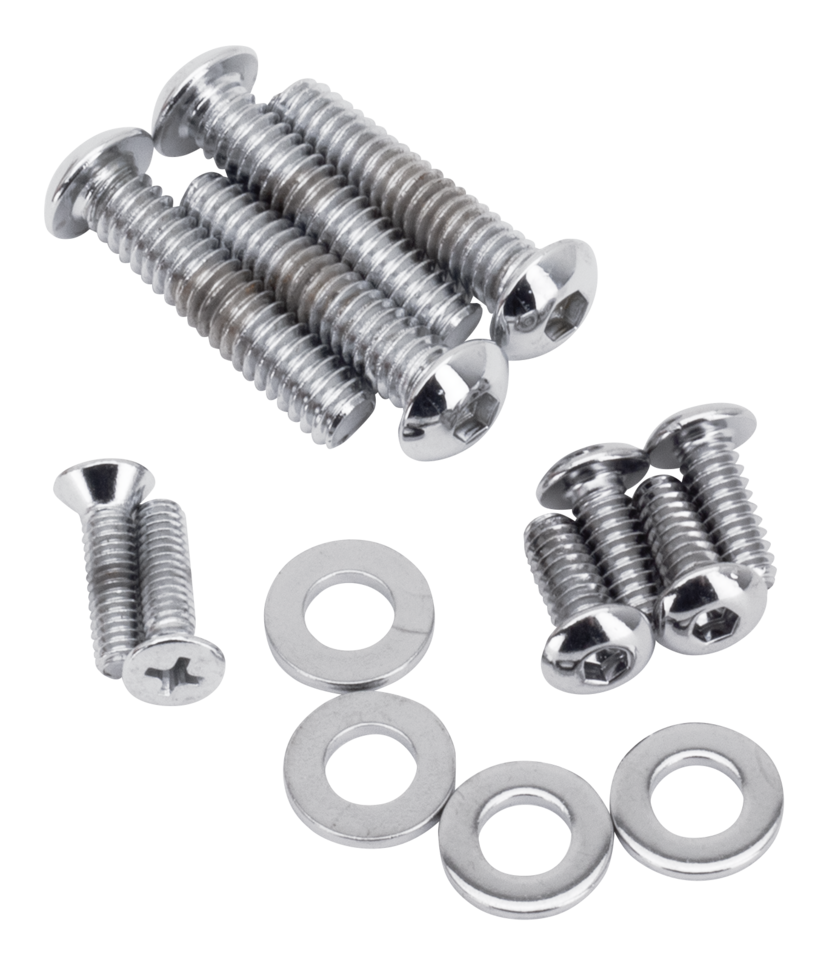 Chrome Plated Screw Set 96up Switch Hous Handlebar Controls Midwest Acorn Nut Company Default Title