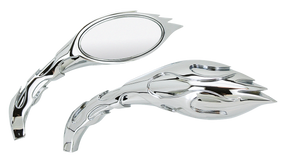 Gzp Chrome Magma Flames Mirror Set Mirror & Component Zodiac Default Title