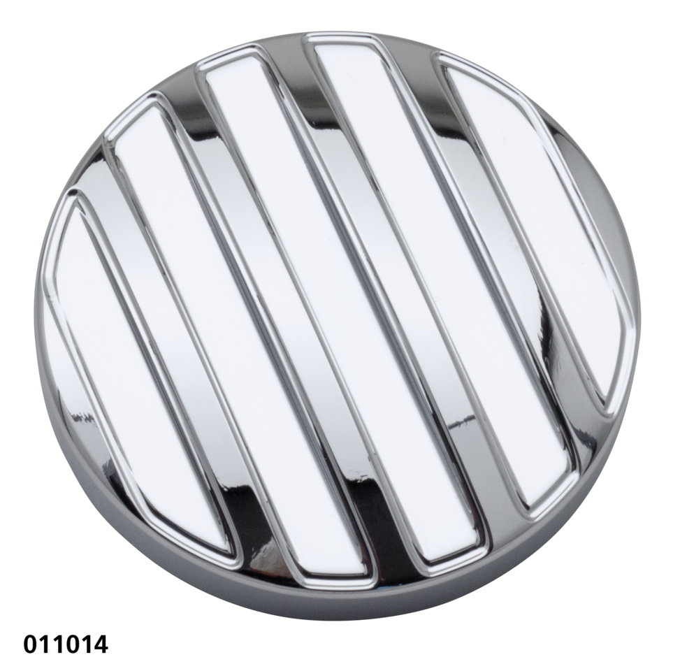 Gzp Chr Ribbed Dummy Cap St18 21 Gas Cap & Cover Zodiac Default Title