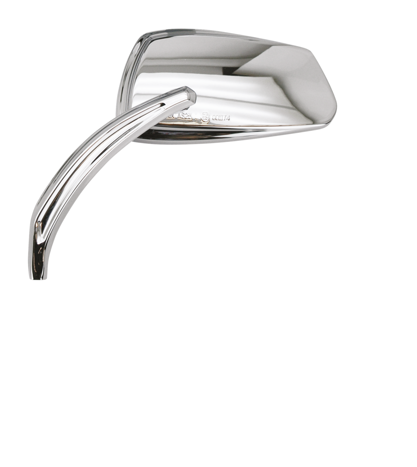 Gzp Chrome Viper Mirror Set W/Forged Ste Mirror & Component Zodiac
