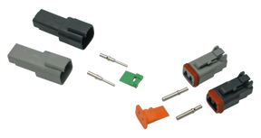 2 Pole Grey Pin Housing Wiring & Connector Deutsch Connectors