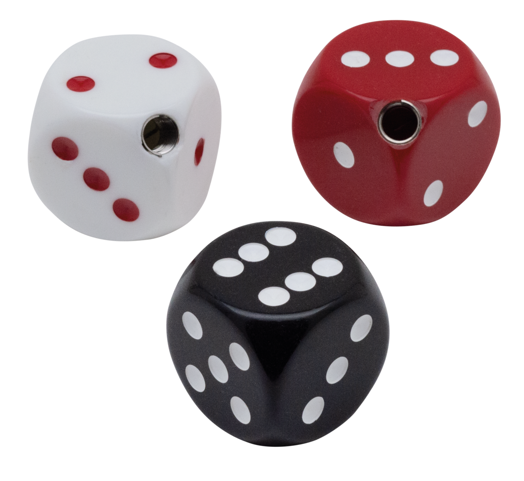 Dice Shifter Knob White W/ Red Dots Hand Shifter V Twin Mfg Default Title