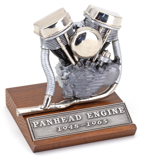Large Panhead Casted Motor Model Shop Sign, Banner & Decor V-Twin Manufacturing