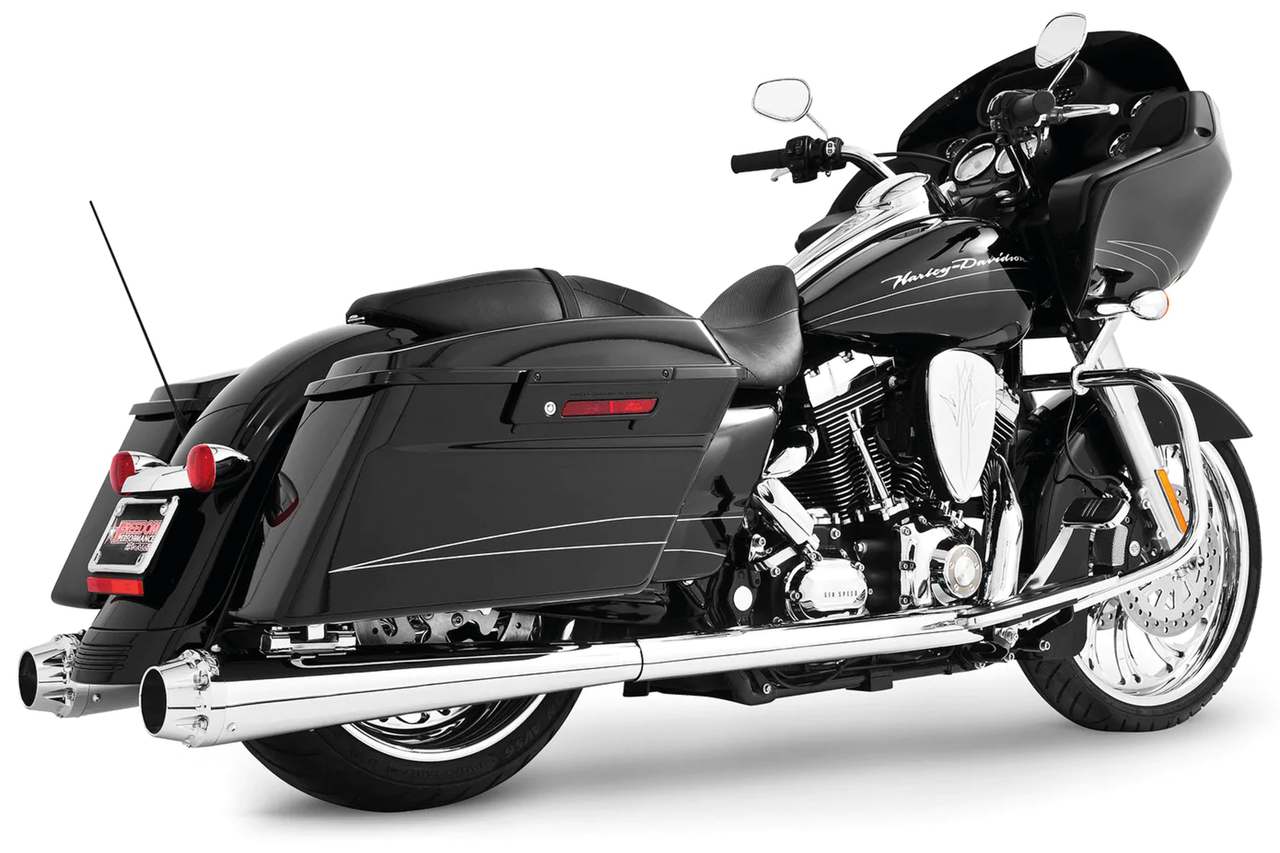 Us Outlaw Dual Chr W/Chr Tip Flh/T09 16 2-2 Full Exhaust System Freedom Performance Exhaust Default Title
