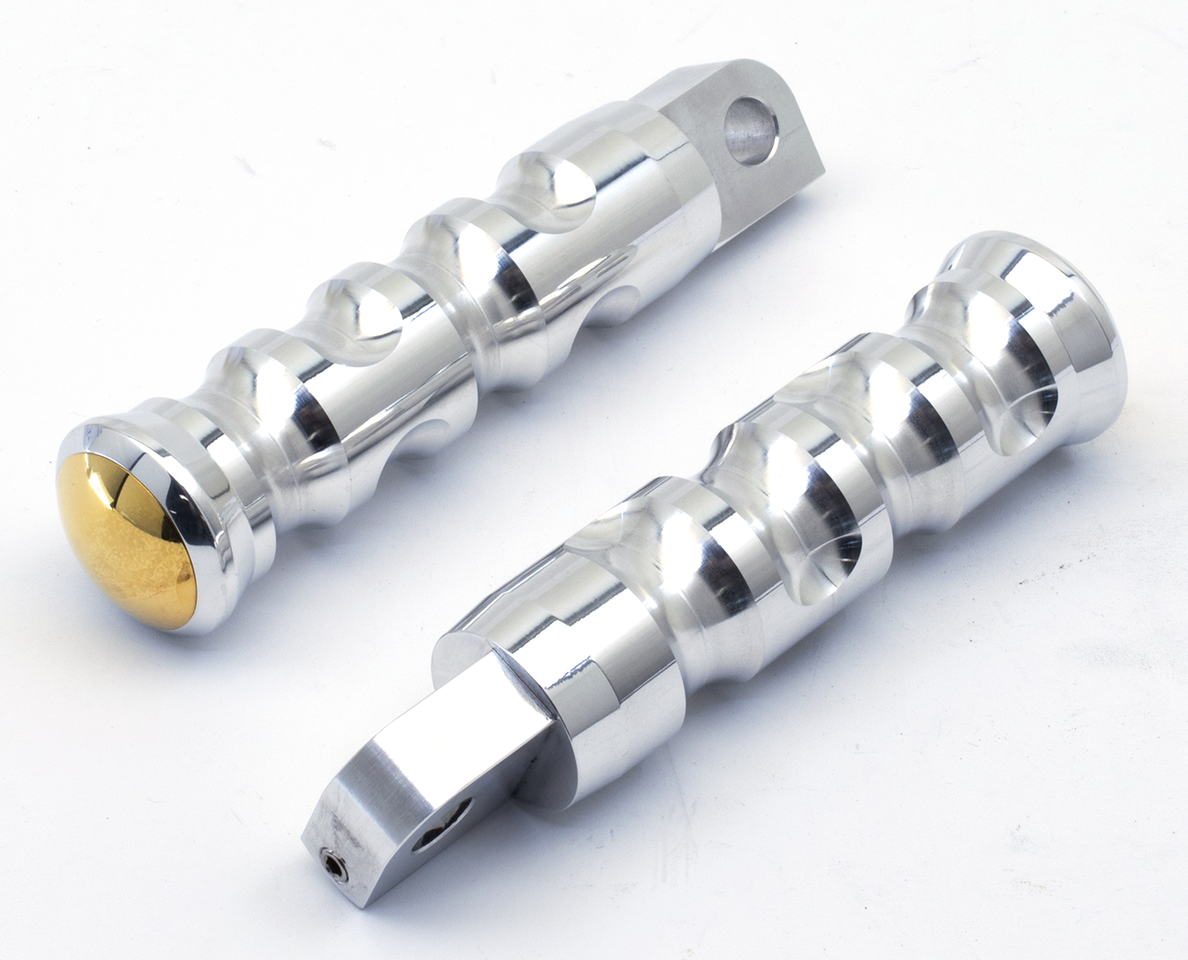 Neo Fusion Polished /Brass Passenger Foot Control Ken's Factory Default Title