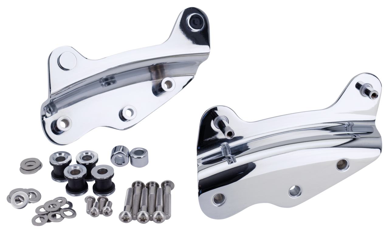 Chrome 4 Point Docking Kit Flh/T09 13 Sissy Bar Docking Hardware V Twin Mfg Default Title