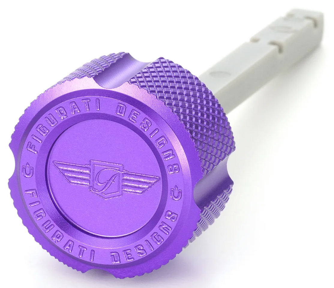 Trans. Dipst. Alu Knurled Purple Me17 Up Transmission Fill Plug & Dipstick Figurati Designs Default Title
