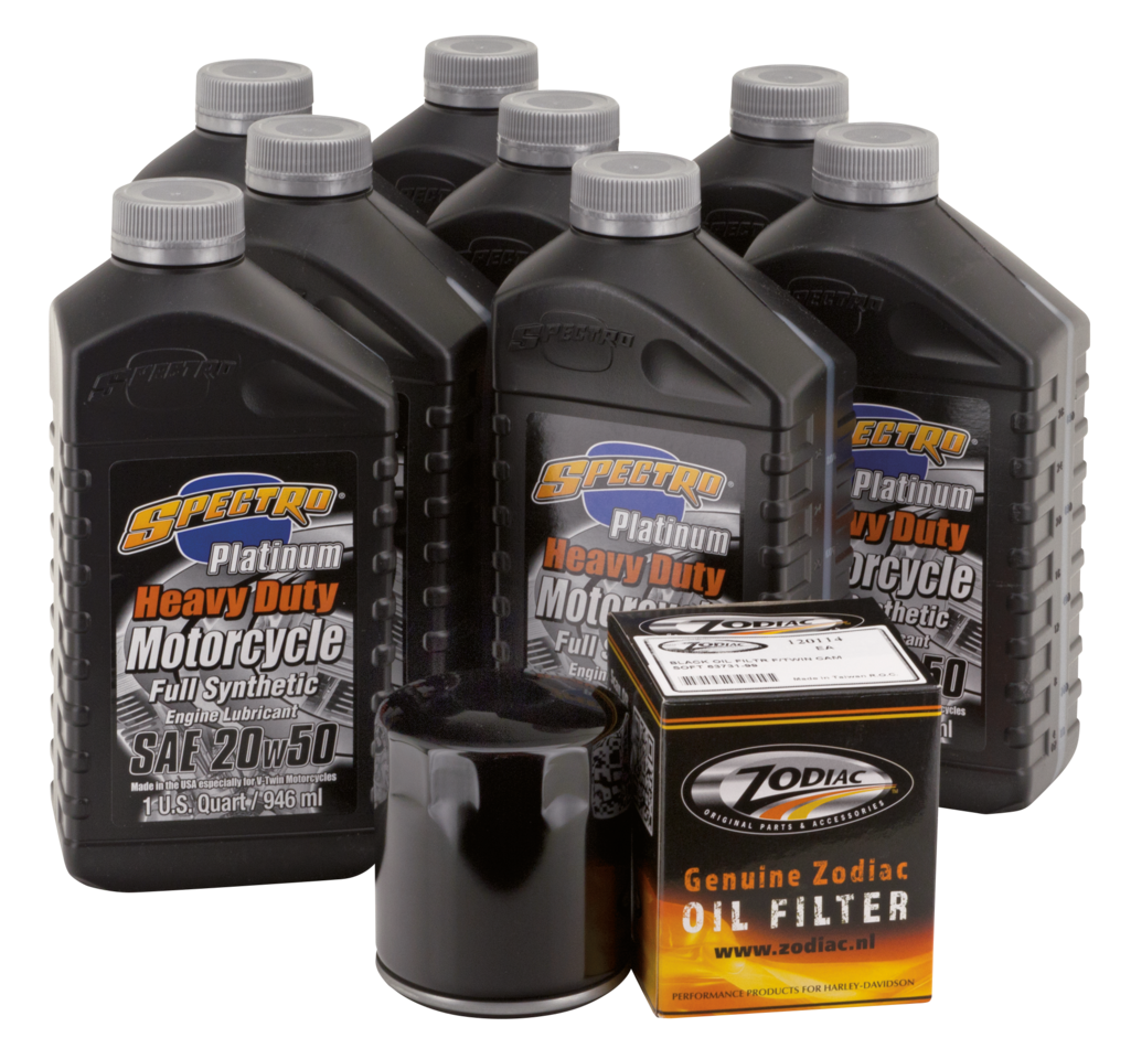 Milwaukee 8 V Syn Total Oil Serv Kit Blac Oil Change and Service Kit Spectro Oils Of America