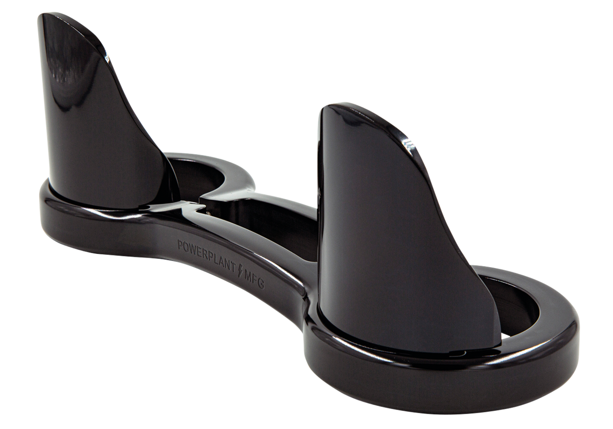 P16 39mm FORK BRACE W/DUST GUARDS Black P16 Powerplant Motorcycle Co. Default Title