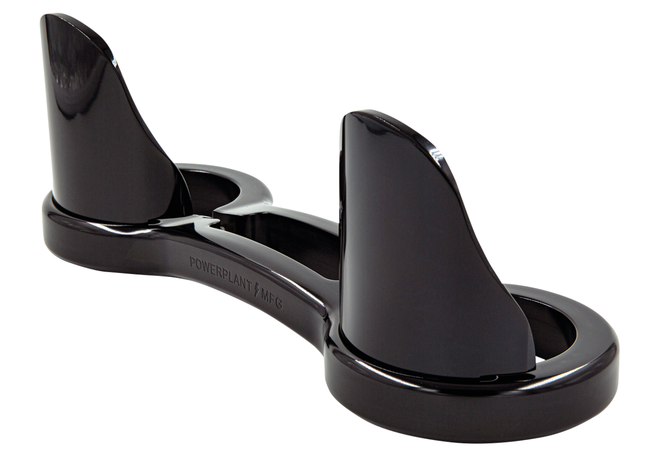 P16 39mm FORK BRACE W/DUST GUARDS Black P16 Powerplant Motorcycle Co. Default Title