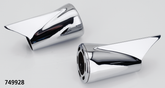 Mcj End Caps Royal 80 Finned Chrome Exhaust End Cap Mcj Default Title