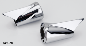 Mcj End Caps Royal 80 Finned Chrome Exhaust End Cap Mcj Default Title