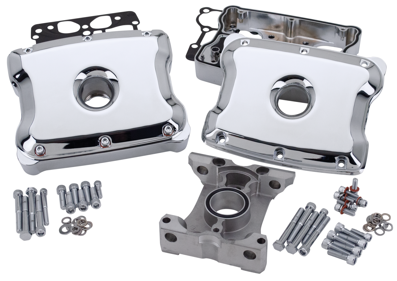Gzp Chrome 2 Pce Rocker Box Assy Tc99 17 Rocker Box Cover Zodiac Default Title