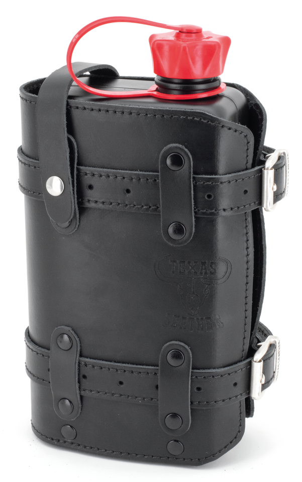 Black Holder With 1.5 L Blk Ff Canister Bottle & Canister Holder Texas Leather Default Title