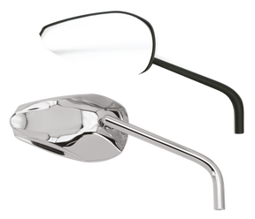 Gzp Chrome Cobra Mirror Set W/Round S Mirror & Component Zodiac